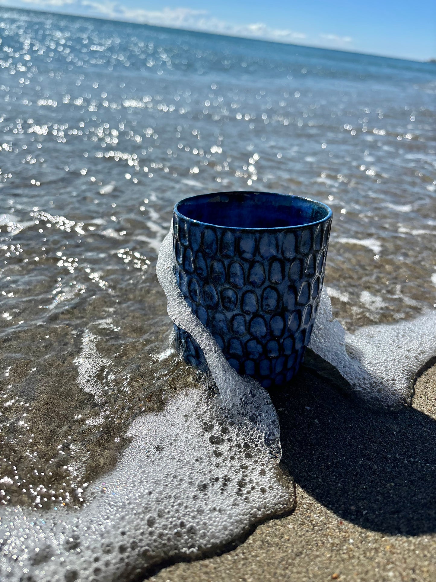 Keraminis puodelis „Banga”