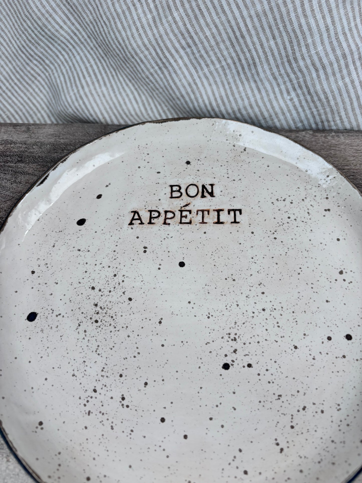 Keraminė lėkštė „Bon appétit“