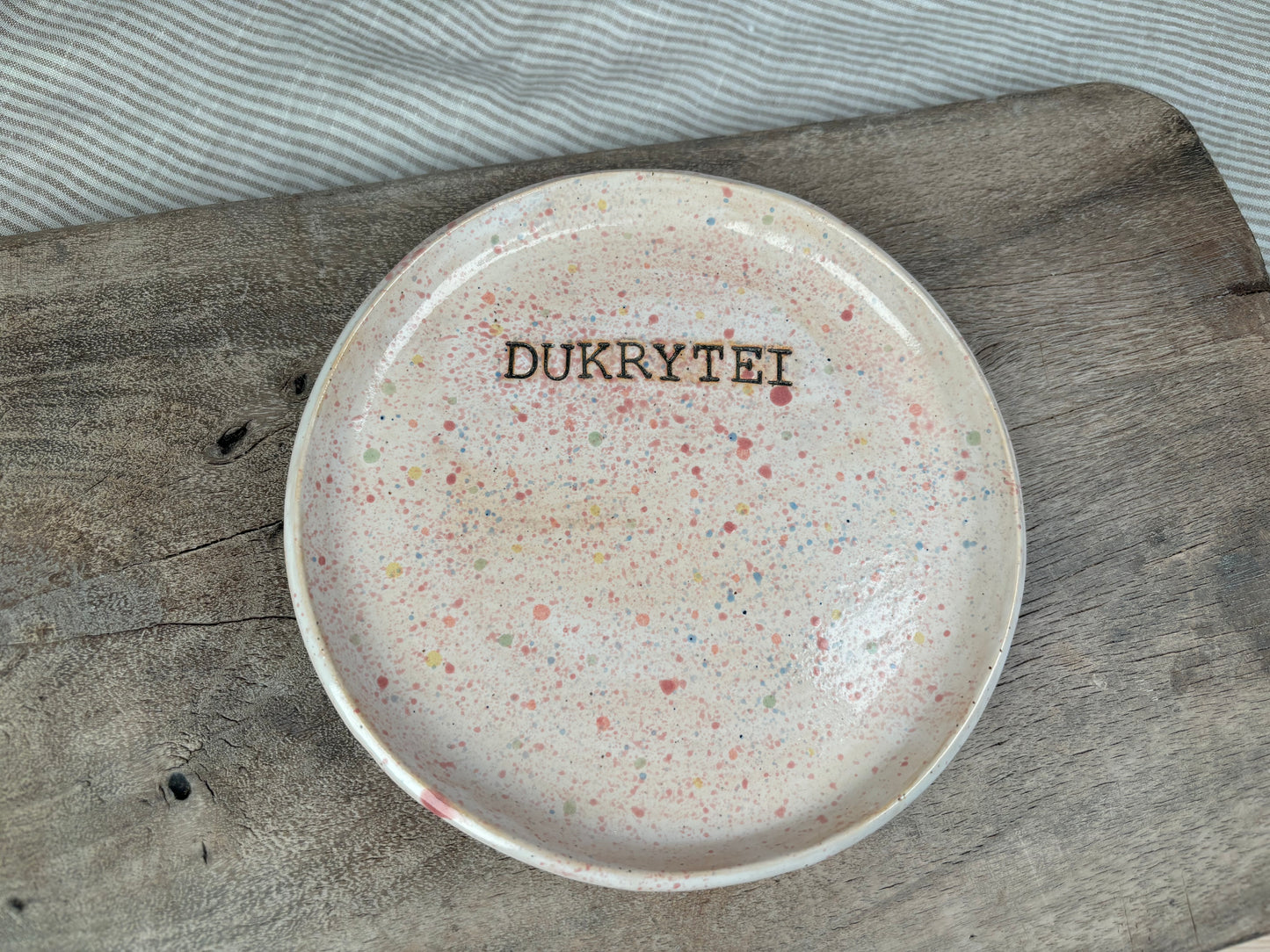 Keraminė lėkštė „Dukrytei“