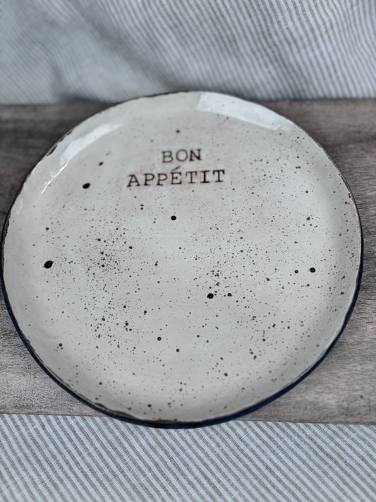 Keraminė lėkštė „Bon appétit“